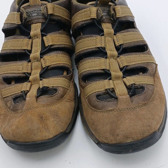 Rockport‎ XCS Men's Brown Leather Outdoor Sandals Shoes US Size 11M - Picture 4 of 10